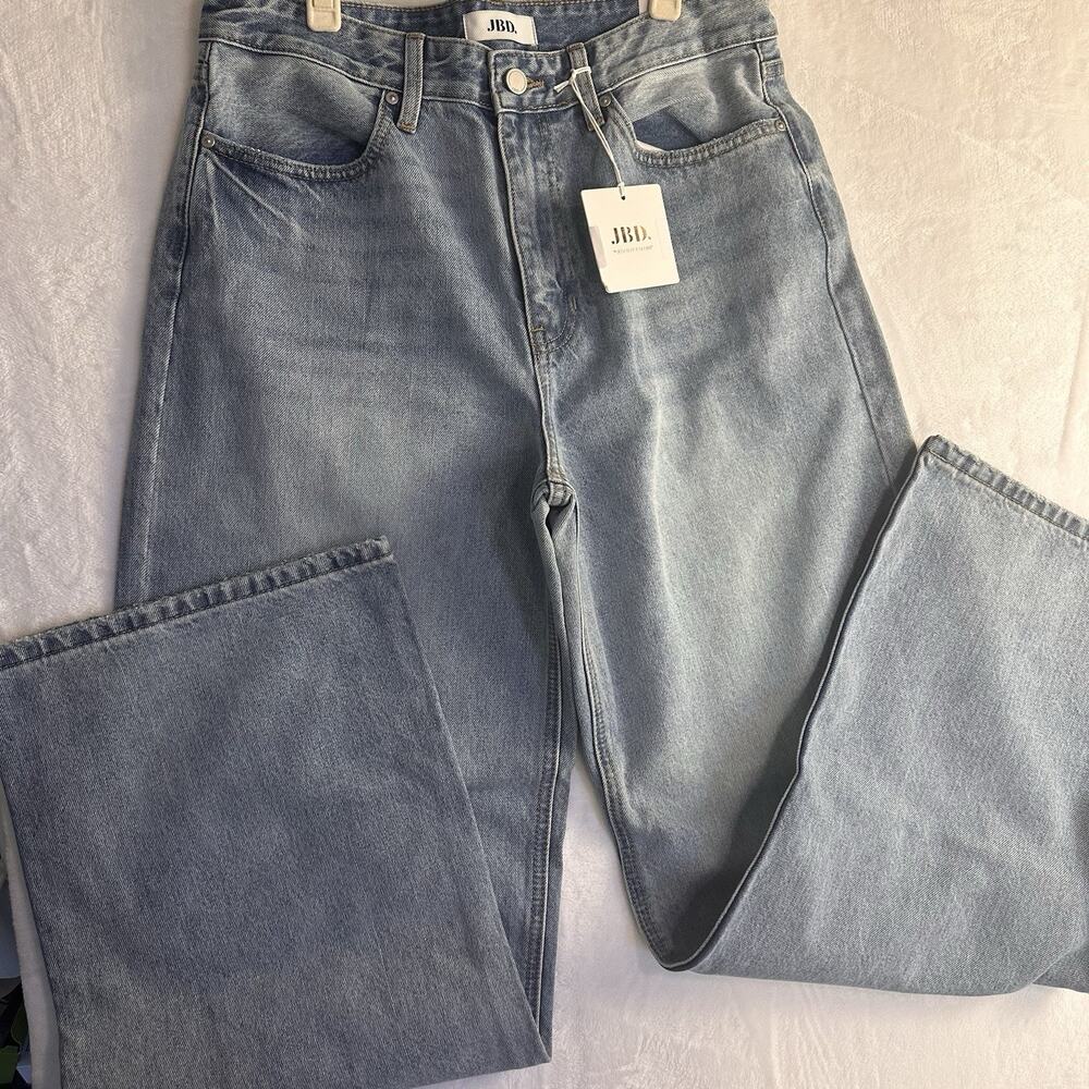 Y2K JBD SKATER WIDE LEG JEANS SIZE 10 HIGH WAIST NWT